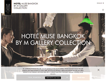 Tablet Screenshot of hotelmusebangkok.com